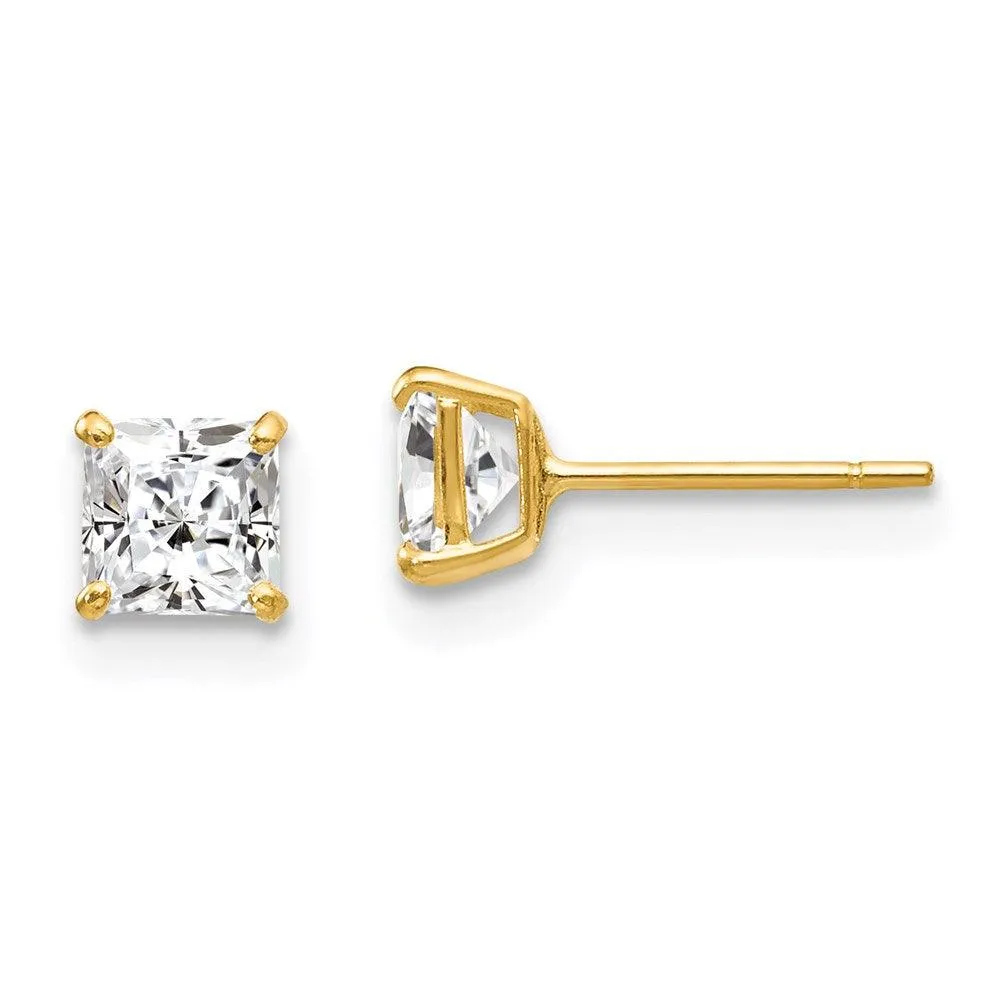 Madi K Kid's 14k  CZ Stud Post Earrings