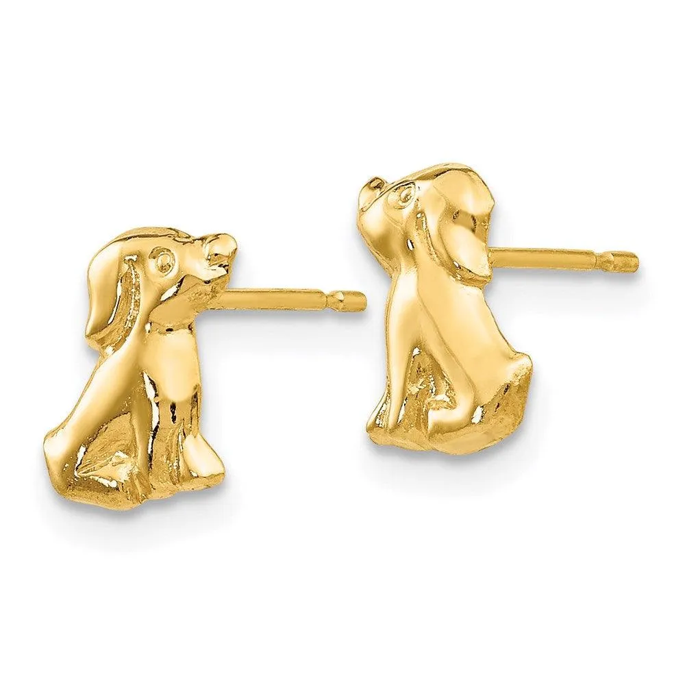 Madi K Kid's 14k  Dog Post Earrings