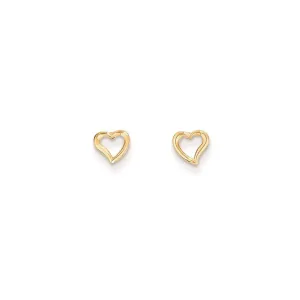 Madi K Kid's 14k  Double Heart Post Earrings