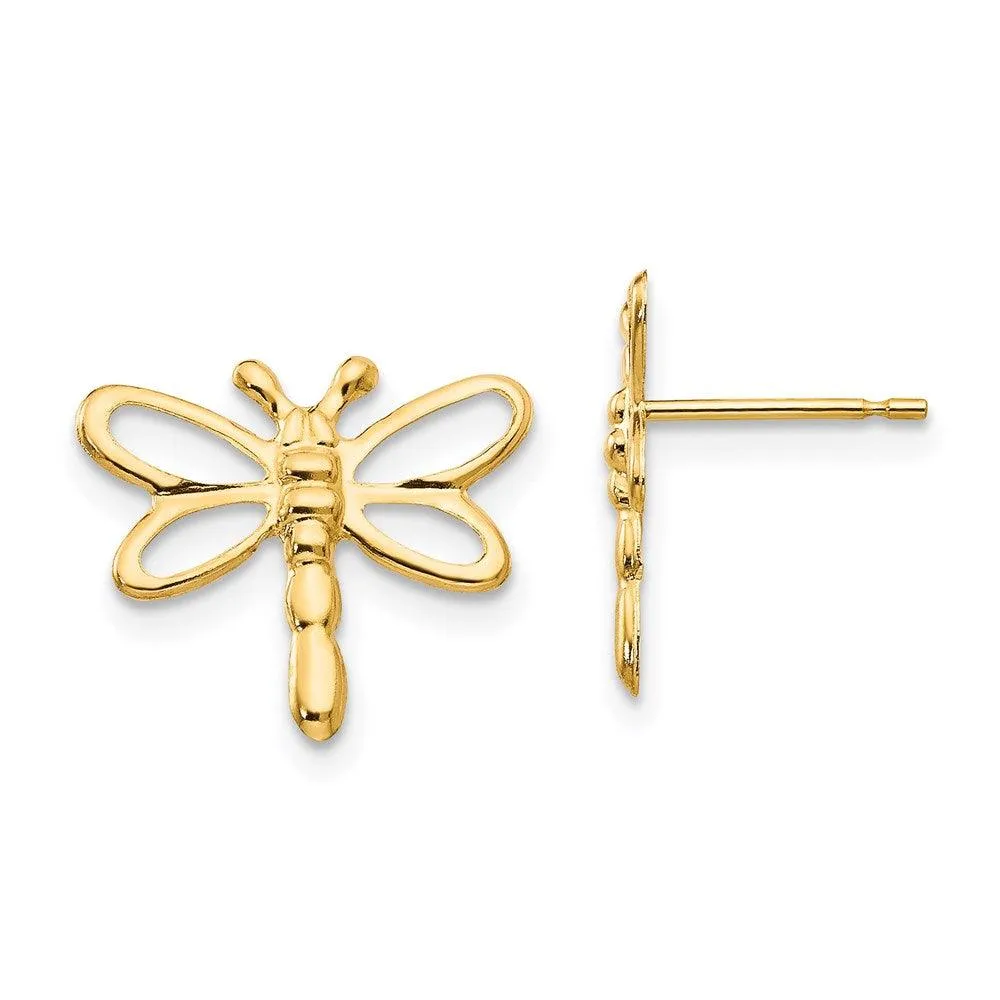 Madi K Kid's 14k  Dragonfly Post Earrings