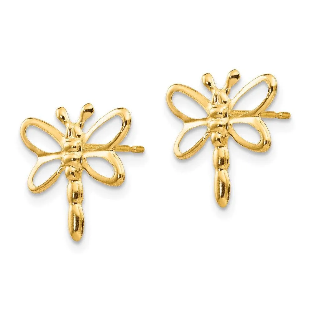 Madi K Kid's 14k  Dragonfly Post Earrings