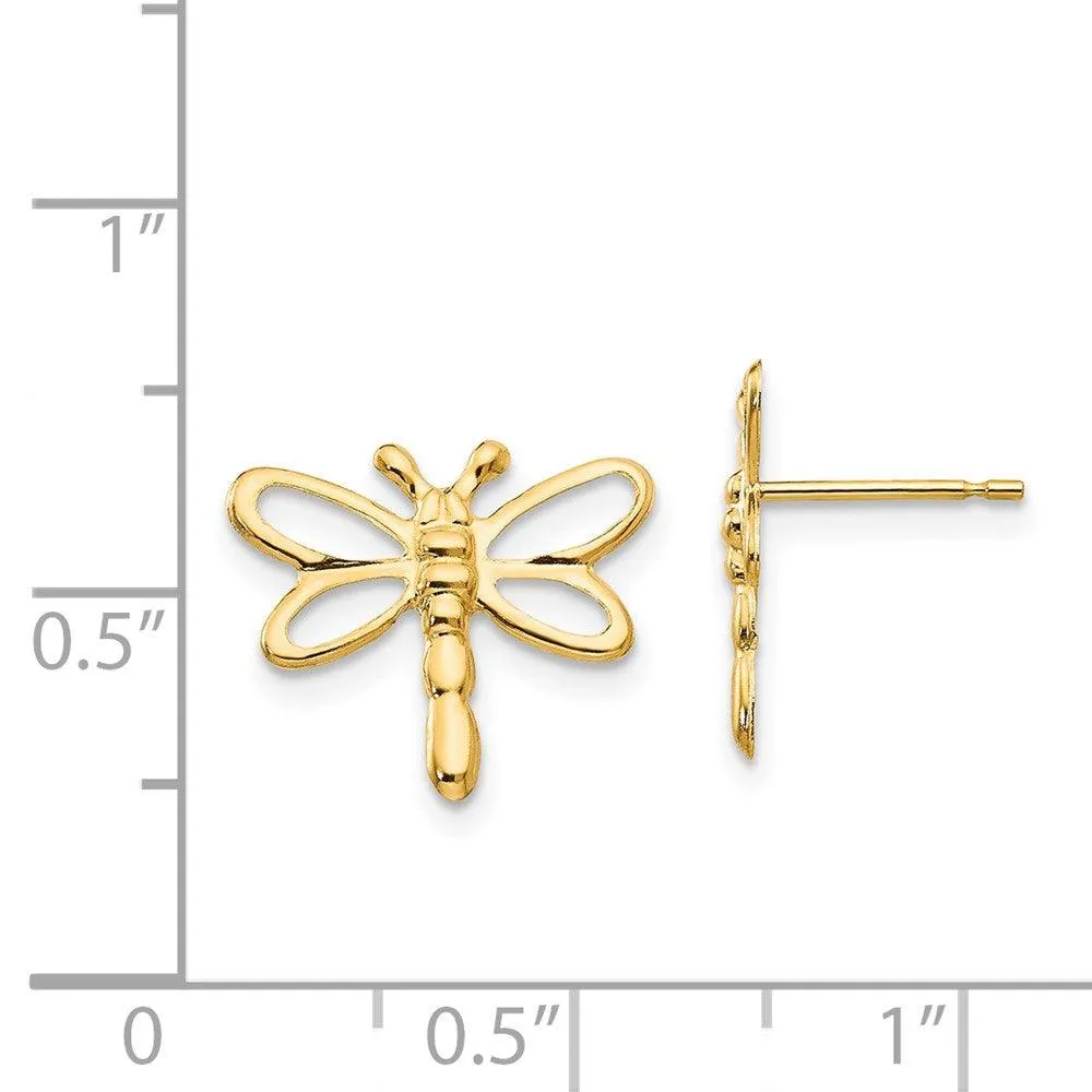 Madi K Kid's 14k  Dragonfly Post Earrings