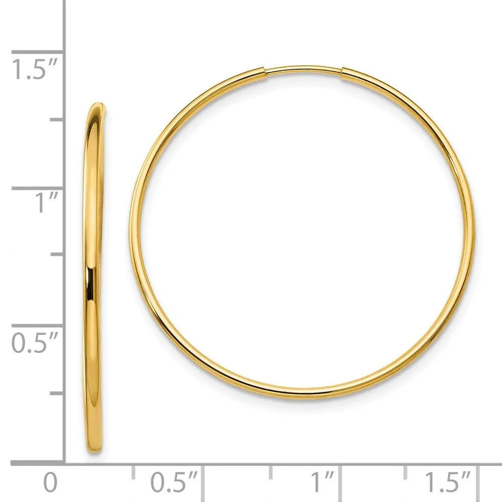 Madi K Kid's 14k  Endless Hoop Earrings