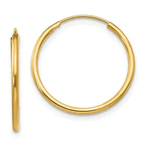 Madi K Kid's 14k  Endless Hoop Earrings