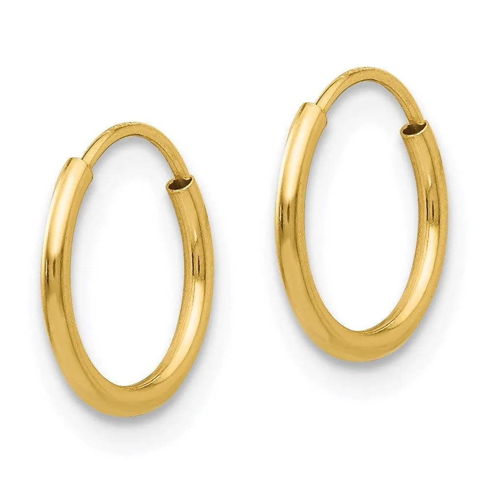Madi K Kid's 14k  Endless Hoop Earrings