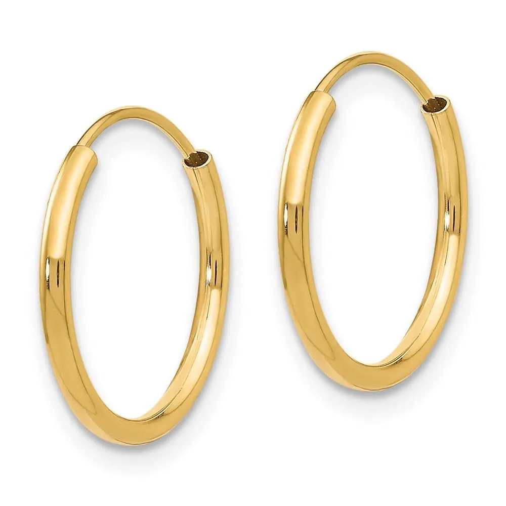 Madi K Kid's 14k  Endless Hoop Earrings