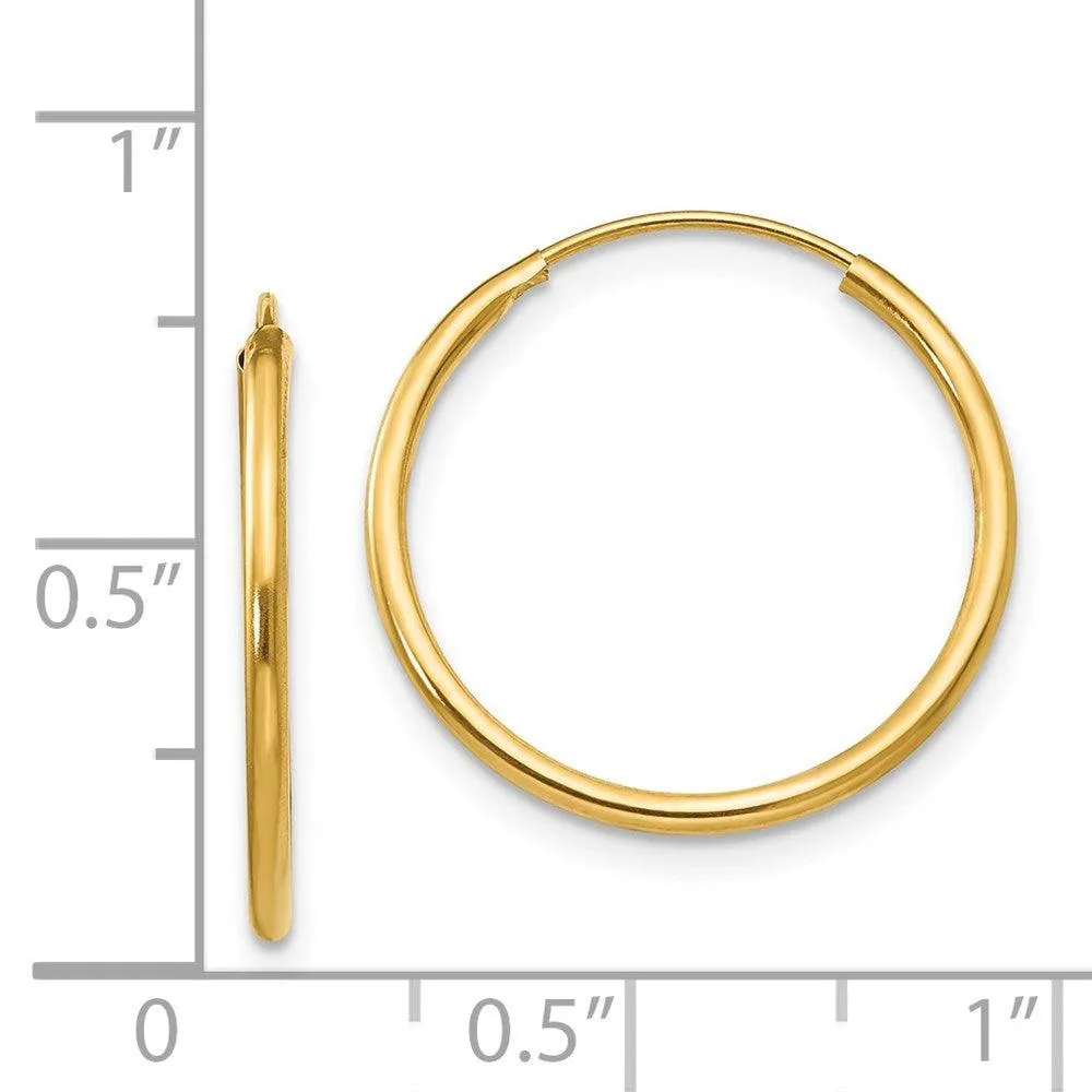 Madi K Kid's 14k  Endless Hoop Earrings
