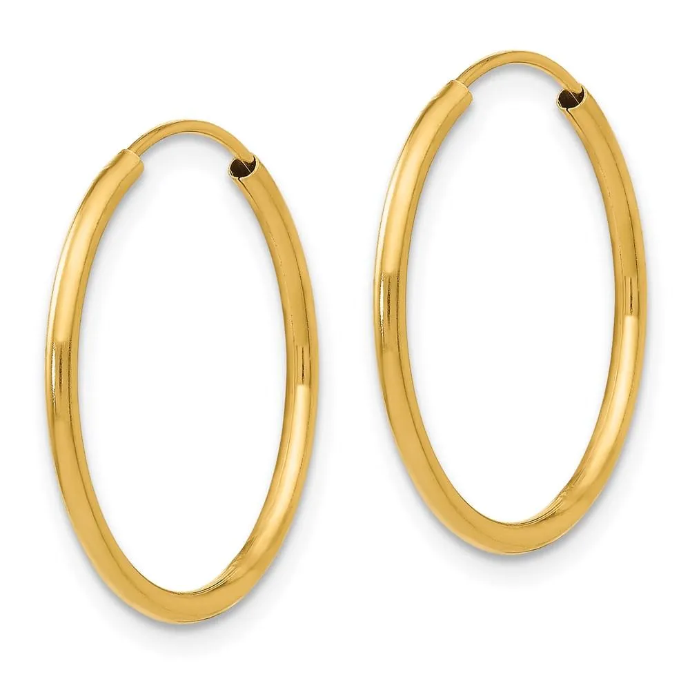 Madi K Kid's 14k  Endless Hoop Earrings