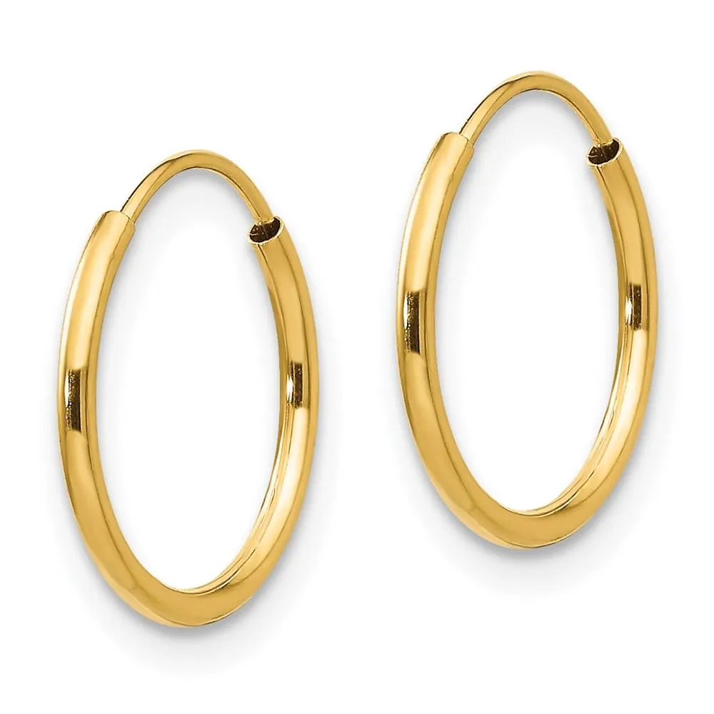 Madi K Kid's 14k  Endless Hoop Earrings