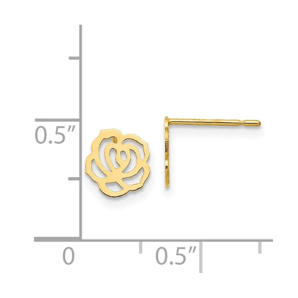Madi K Kid's 14k   Flower Post Earrings