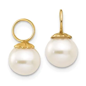 Madi K Kid's 14k  FW Cultured Pearl Hoop Enhancers
