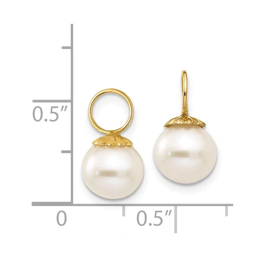 Madi K Kid's 14k  FW Cultured Pearl Hoop Enhancers