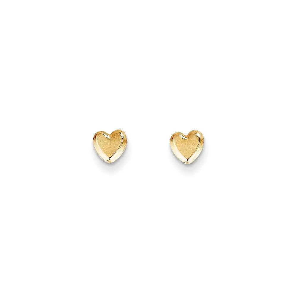 Madi K Kid's 14k  Heart Post Earrings