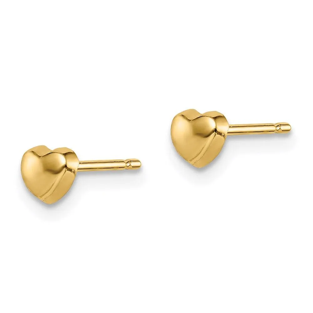 Madi K Kid's 14k  Heart Post Earrings