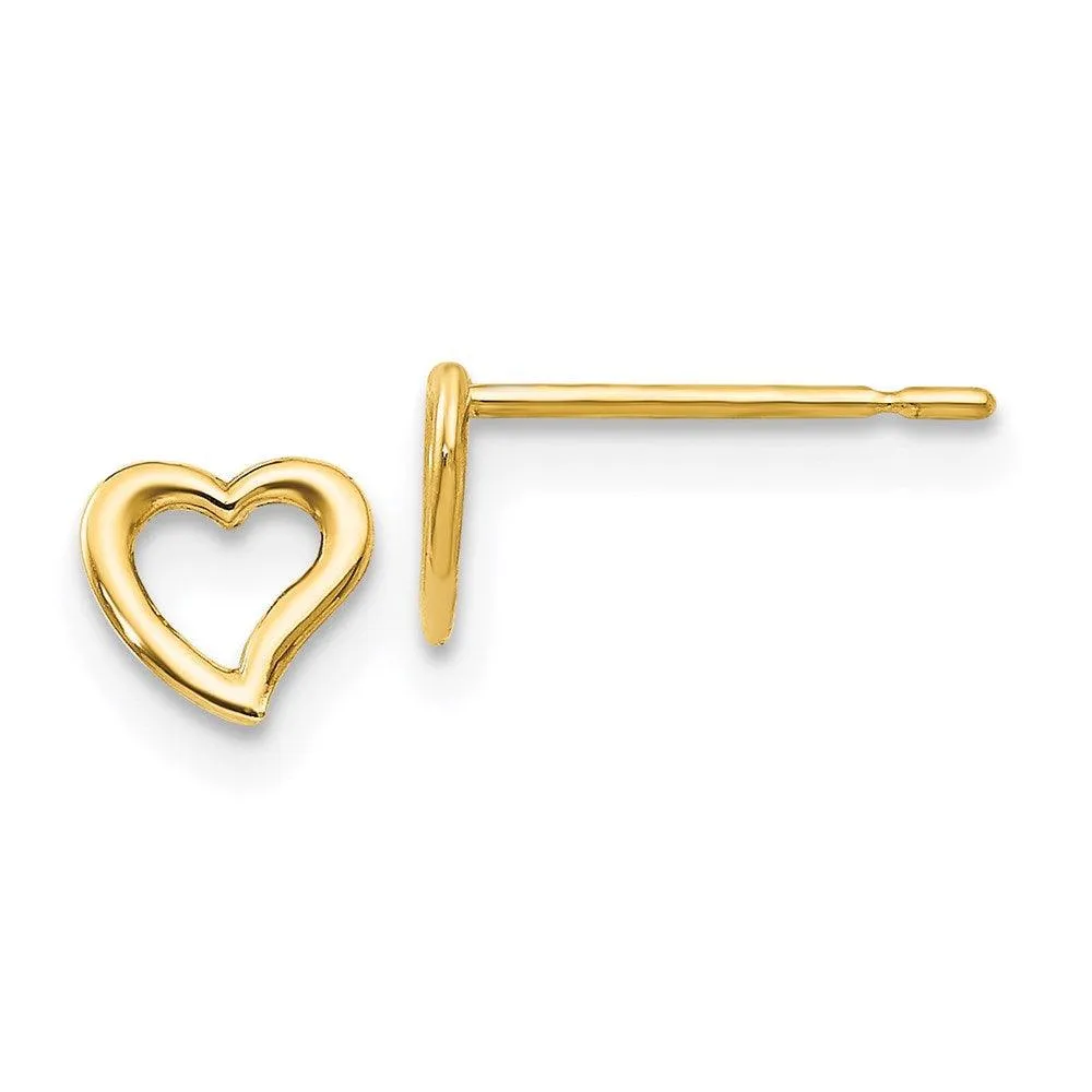 Madi K Kid's 14k   Heart Post Earrings