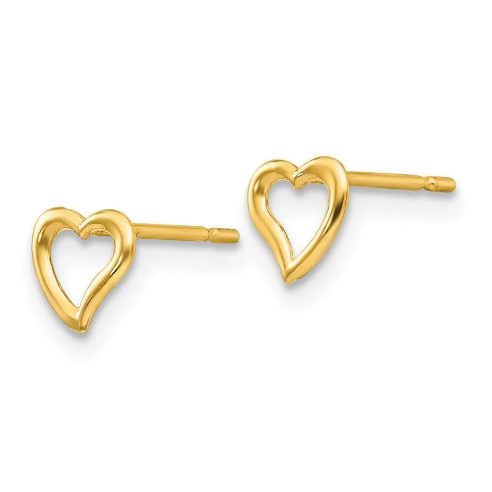 Madi K Kid's 14k   Heart Post Earrings