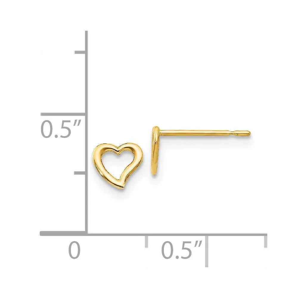 Madi K Kid's 14k   Heart Post Earrings