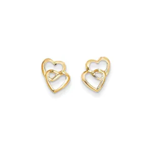 Madi K Kid's 14k  Hearts Post Earrings