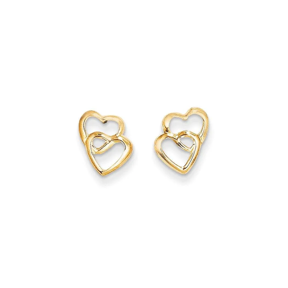 Madi K Kid's 14k  Hearts Post Earrings