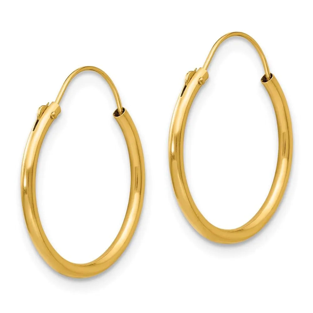 Madi K Kid's 14k  Hoop Earrings