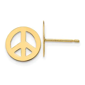 Madi K Kid's 14k  Peace Sign Post Earrings
