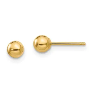 Madi K Kid's 14k  Polished 4mm Ball Post Earrings