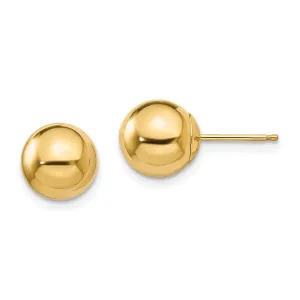 Madi K Kid's 14k  Polished 8mm Ball Post Earrings