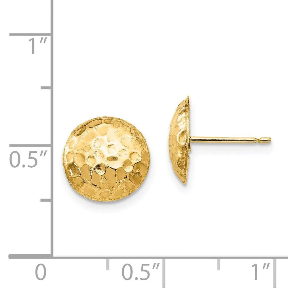 Madi K Kid's 14k  Puffed Round Post Earrings