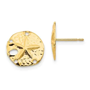 Madi K Kid's 14k  Sand Dollar Post Earrings