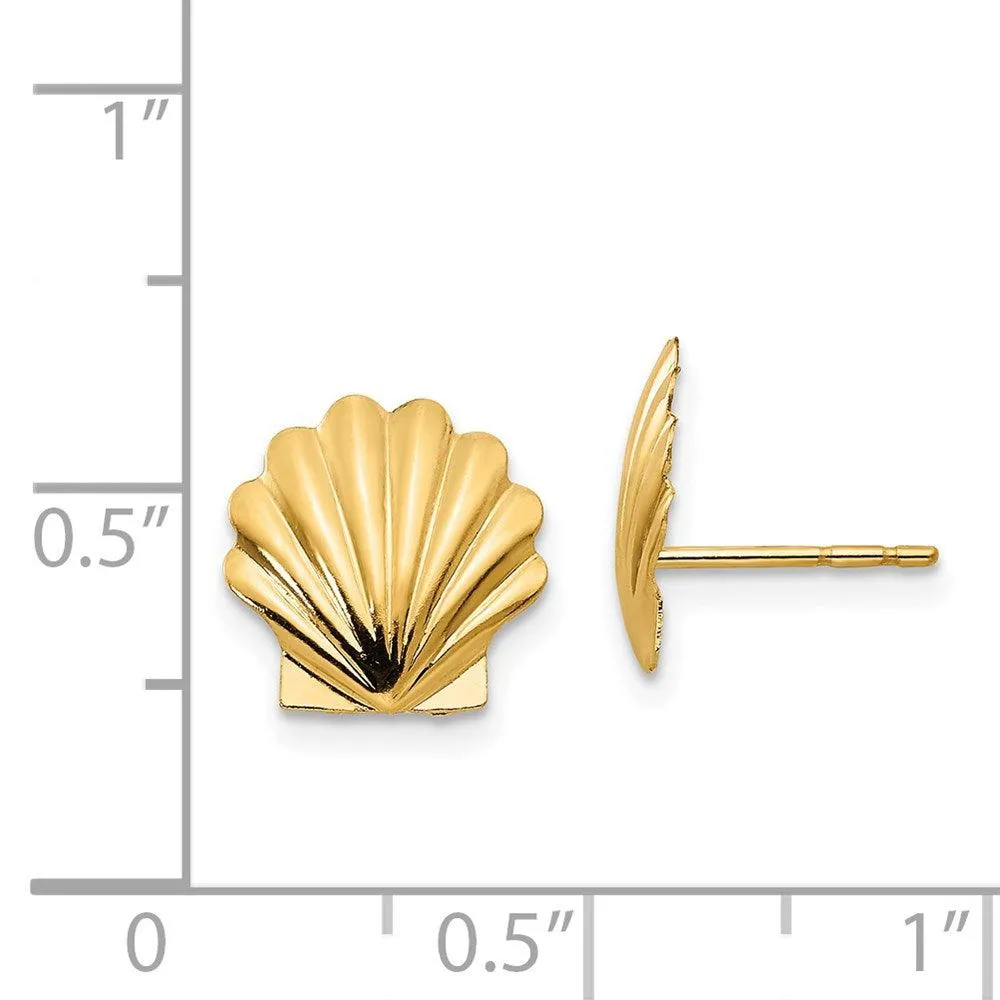 Madi K Kid's 14k  Shell Post Earrings