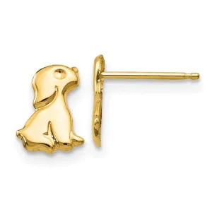 Madi K Kid's 14k  Sitting Dog Post Earrings