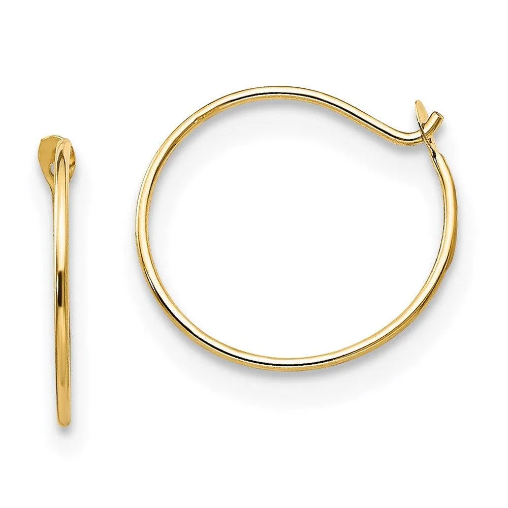 Madi K Kid's 14k  Sm. Endless Hoop Earrings