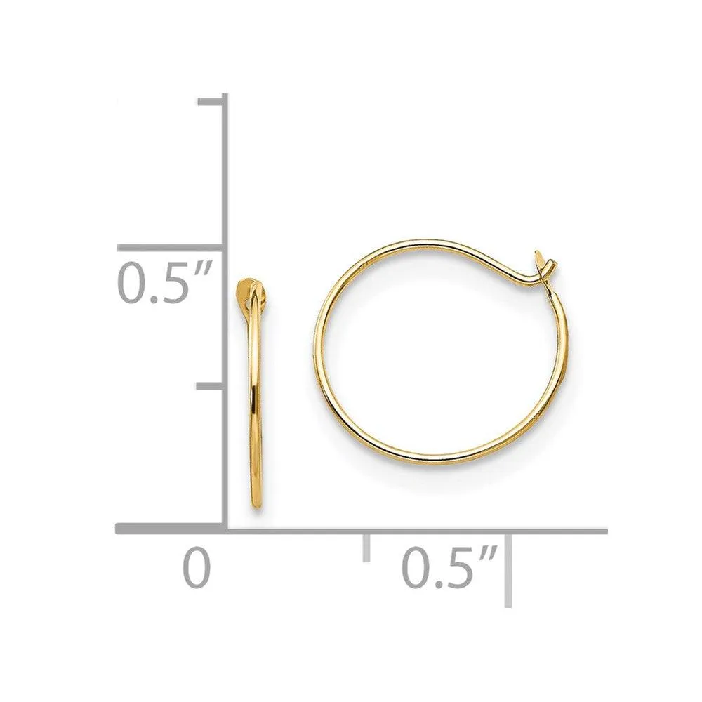 Madi K Kid's 14k  Sm. Endless Hoop Earrings