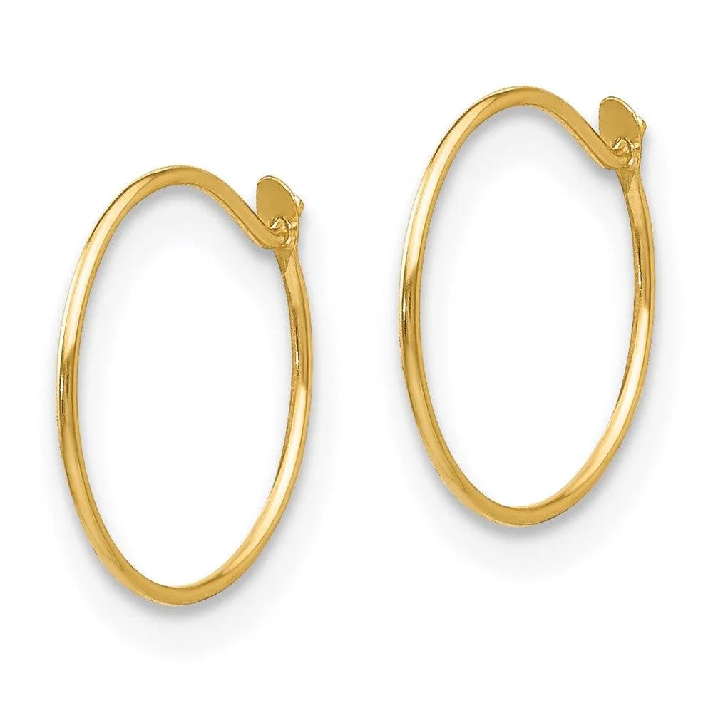 Madi K Kid's 14k  Sm. Endless Hoop Earrings