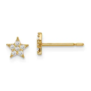 Madi K Kid's 14k  Star CZ Earrings