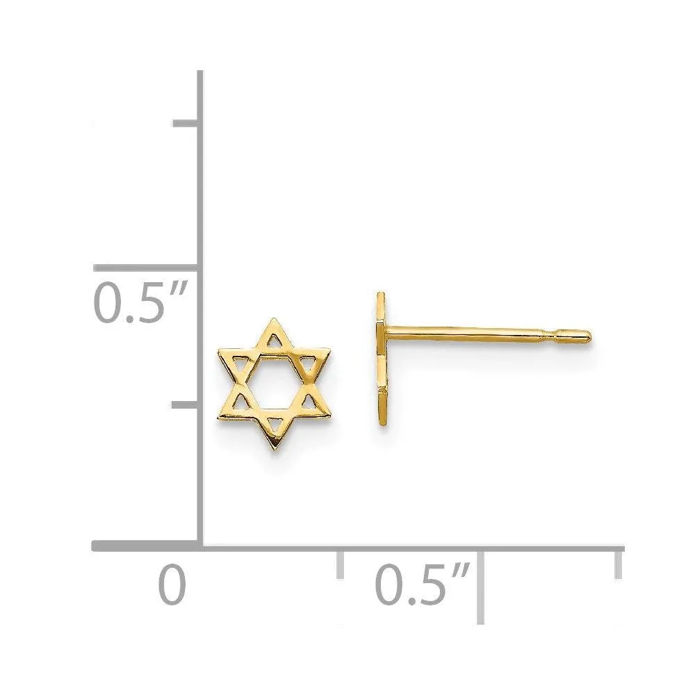 Madi K Kid's 14k   Star of David Post Earrings