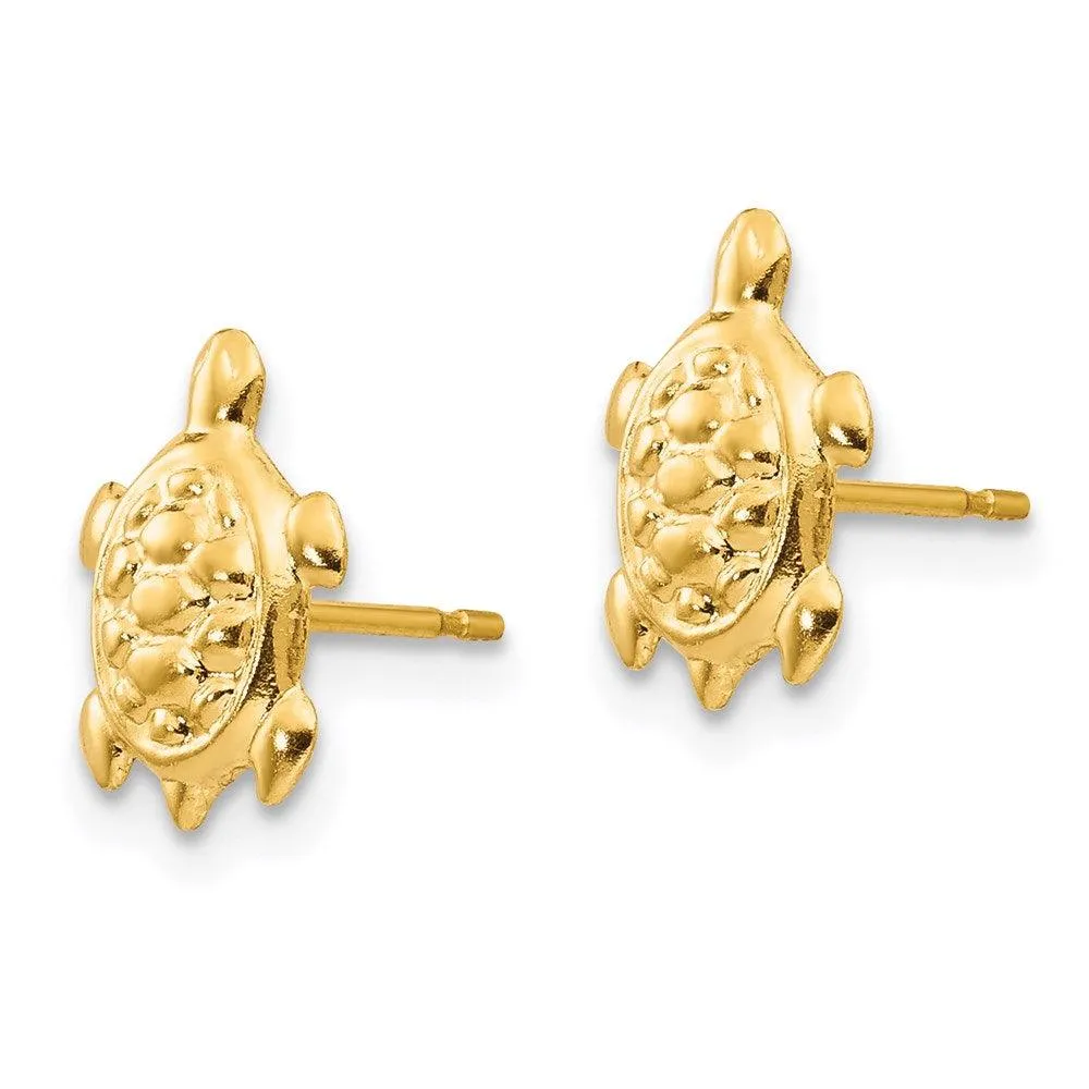 Madi K Kid's 14k  Turtle Post Earrings