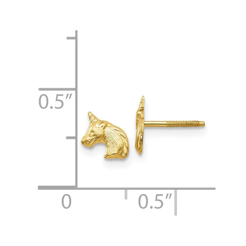 Madi K Kid's 14k  Unicorn Post Earrings