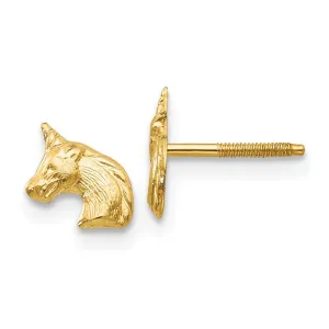 Madi K Kid's 14k  Unicorn Post Earrings