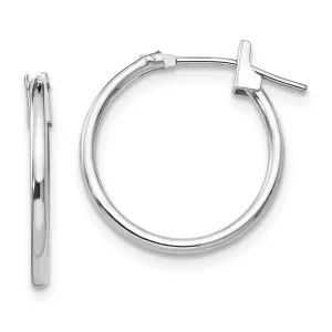 Madi K Kid's 14k White Gold  1.25mm Hoop Earrings