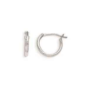 Madi K Kid's 14k White Gold  Hoop Earrings