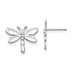 Madi K Kid's 14k White Gold  Polished Dragonfly Earrings