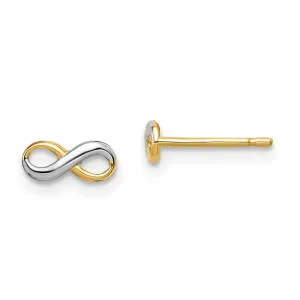 Madi K Kid's 14k w/Rhodium  Infinity Post Earrings