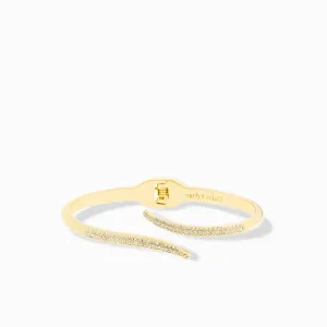 Marlyn Schiff Crystal Wrap Hinge Bangle