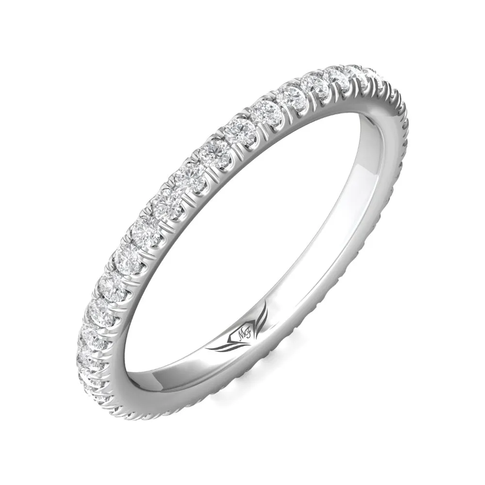Martin Flyer 14k Micropav Diamond Eternity Band
