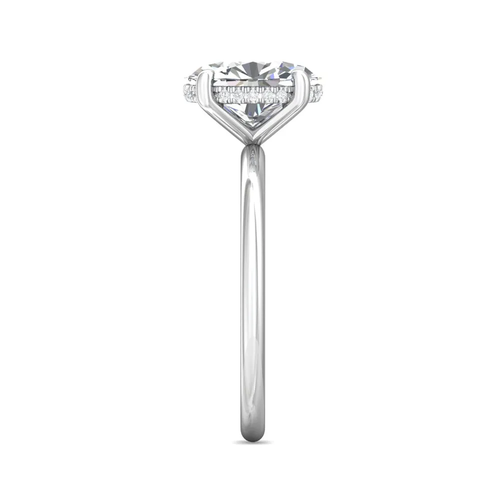 Martin Flyer 14k Oval Diamond Solitaire Engagement Ring