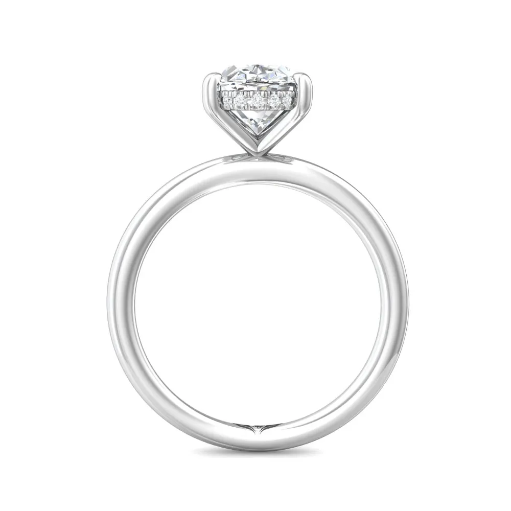 Martin Flyer 14k Oval Diamond Solitaire Engagement Ring