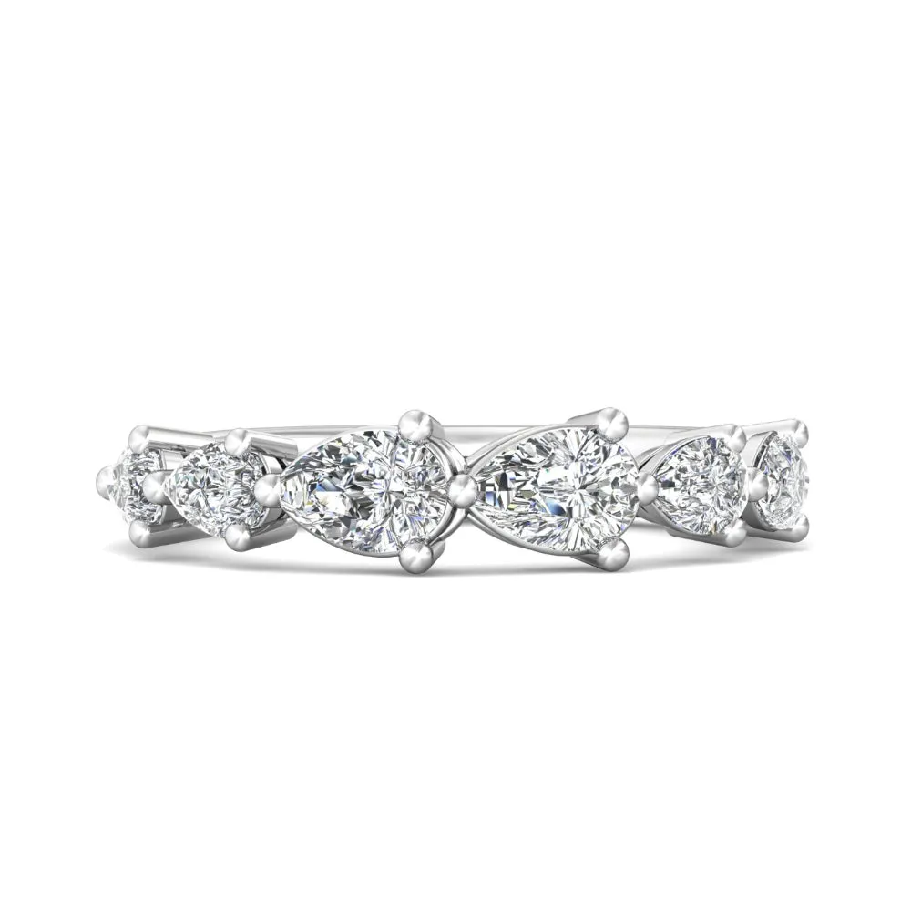 Martin Flyer 14k Pear Shape Diamond Band