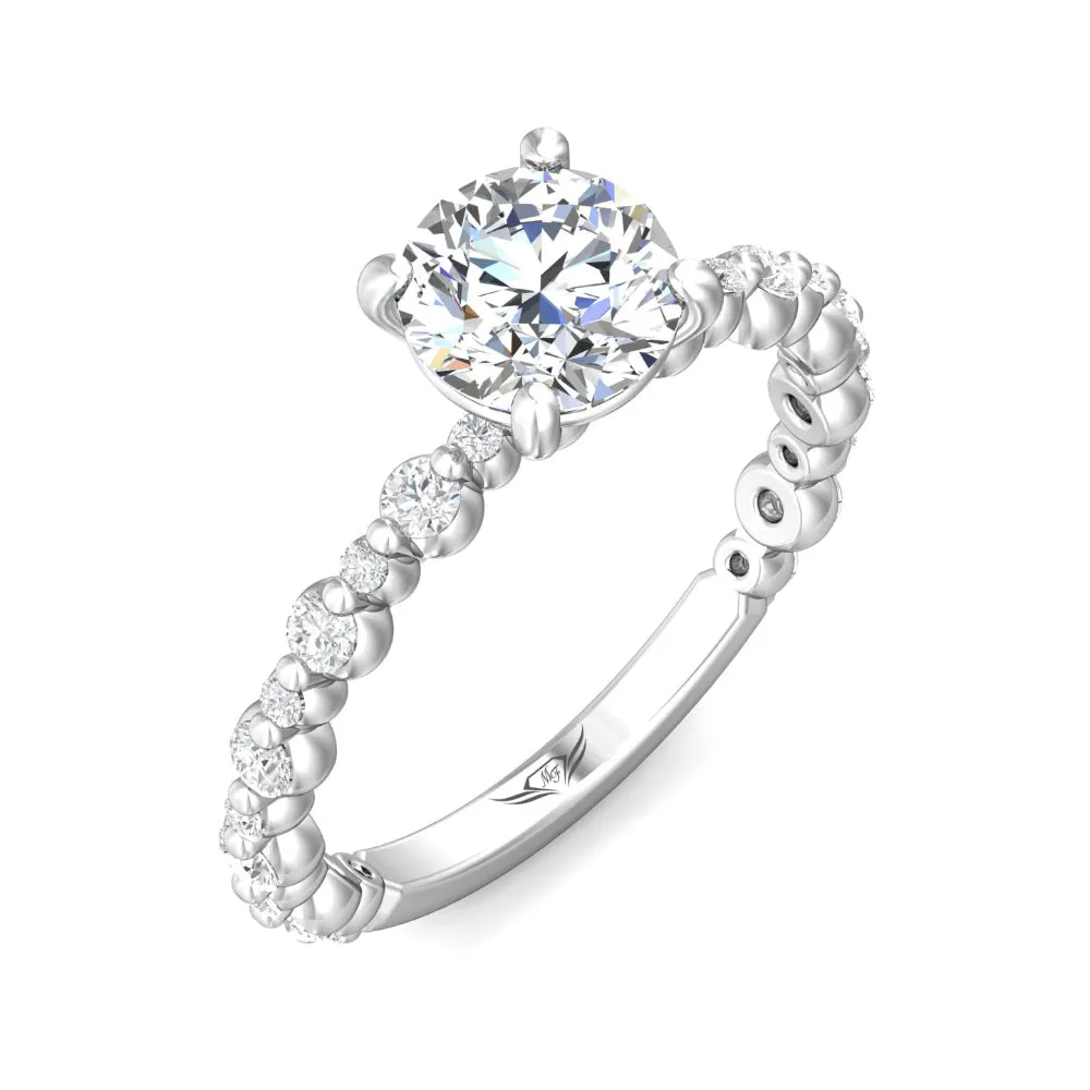 Martin Flyer 14k Round Diamond Engagement Ring