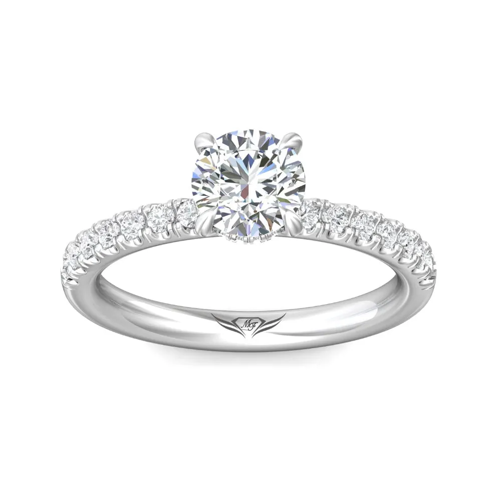 Martin Flyer 14k Round Diamond Engagement Ring